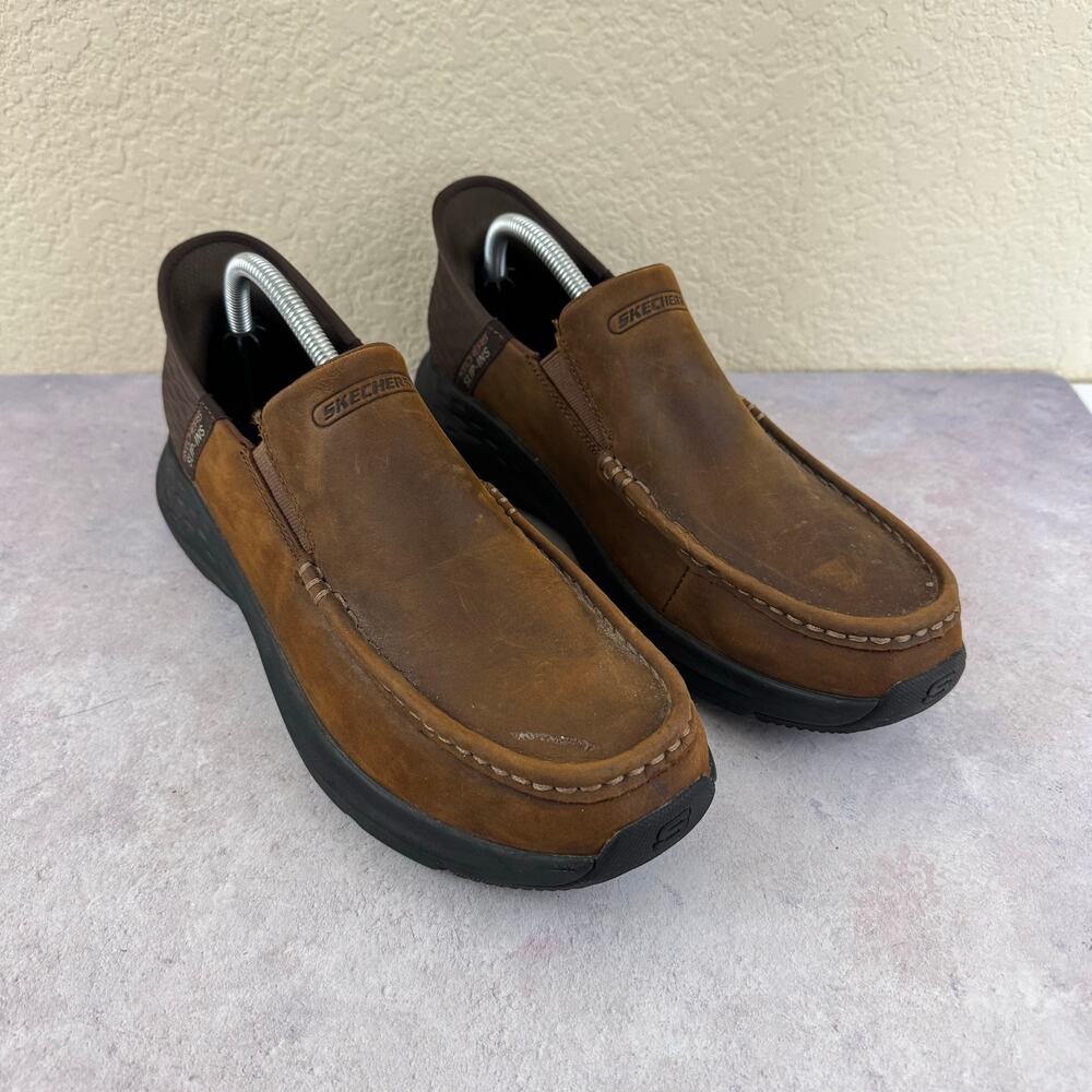 Skechers Hands-Free Parson Oxford Shoes Men’s 9.5 204866 Brown